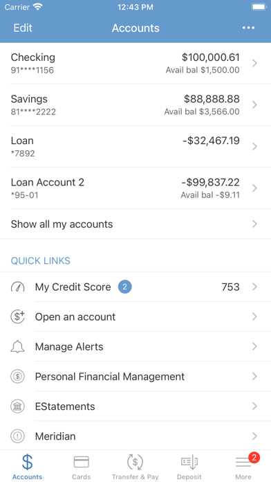 State Bank Mobile Banking App Screenshot