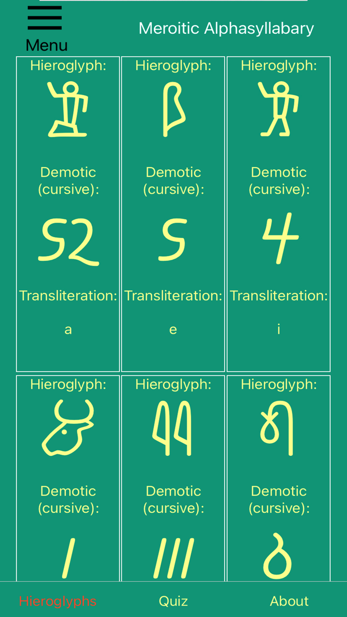 Nile Valley Hieroglyphs  More