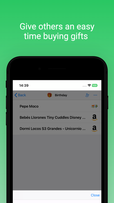 Regalista Screenshot
