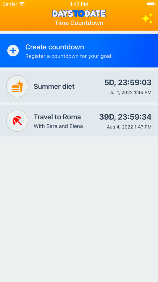 #4. DaysToDate: Time Countdown (iOS) 由: Carlos Sala Samper