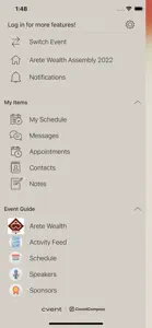 Arete Wealth Events screenshot #4 for iPhone