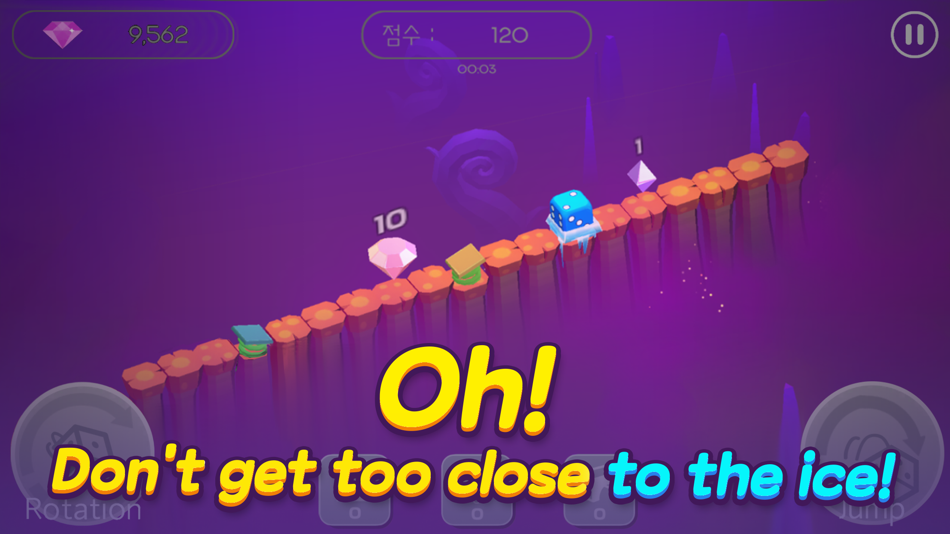 #2. Dice Jumping (iOS) 由: (주)팀네버루즈