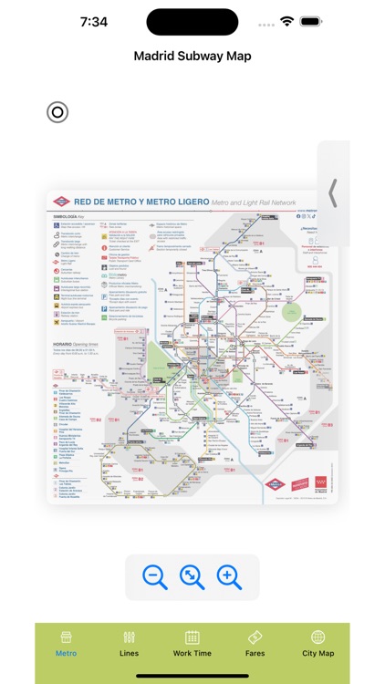 Madrid Subway Map