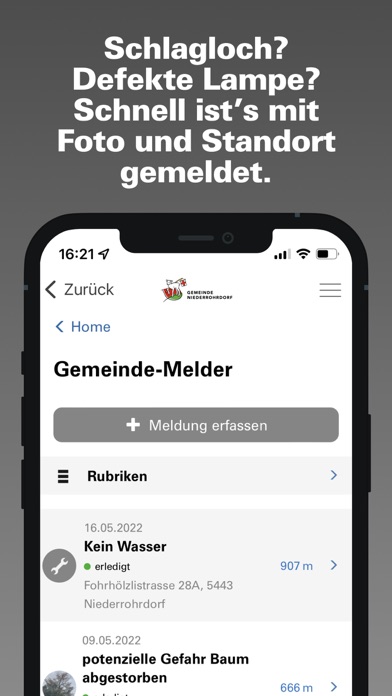 Gemeinde Niederrohrdorf Screenshot