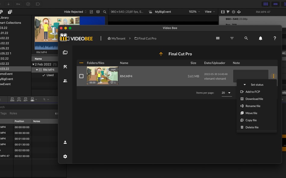 #1. Video Bee - Video Intelligence (macOS) By: Video Bee BV