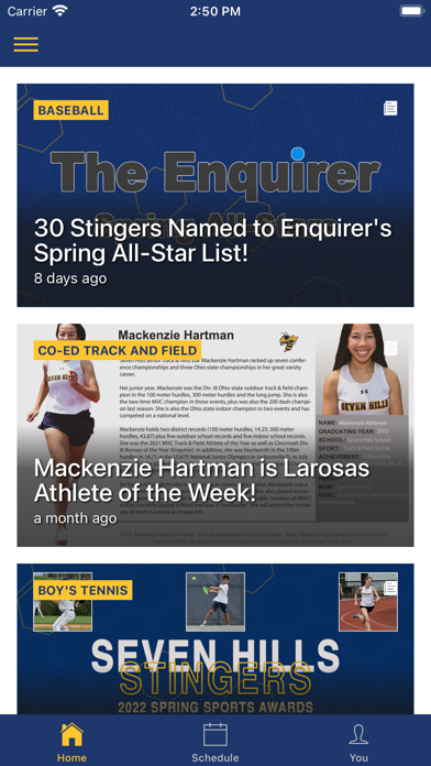 Seven Hills Athletics Screenshot