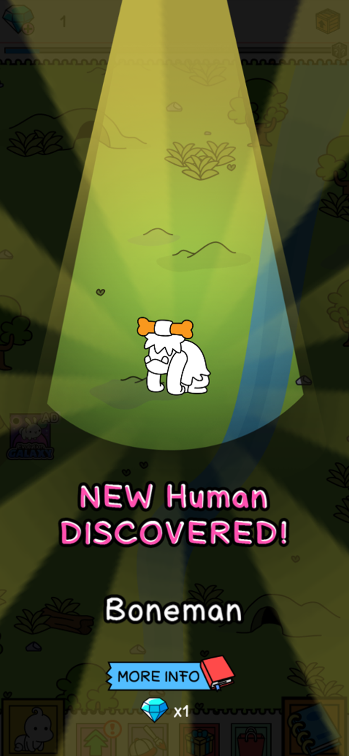 Human Evolution Merge Game