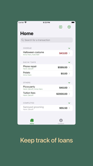 Money Rush - Loan Tracker Screenshot