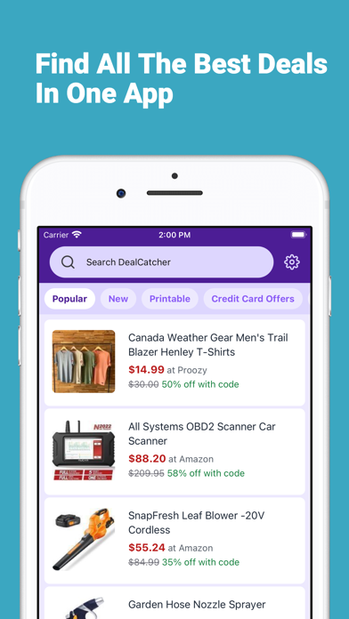 DealCatcher: Coupons & Deals Screenshot