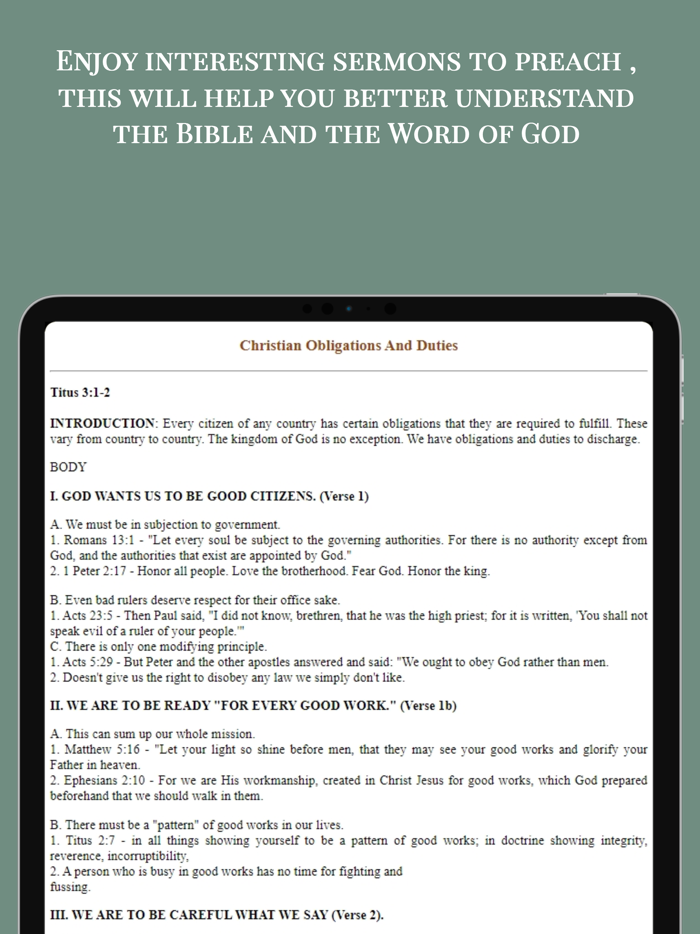 Christian Sermons Word of God