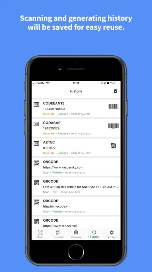 #9. QR code, Barcode, UPC Reader (iOS) Podle: AmazinPro