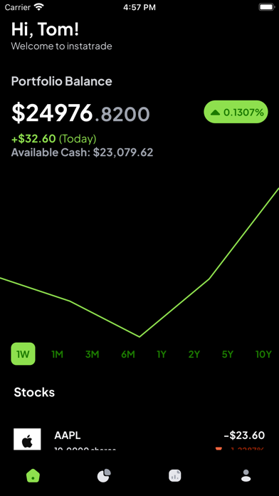 Stock Market Simulator Game Screenshot