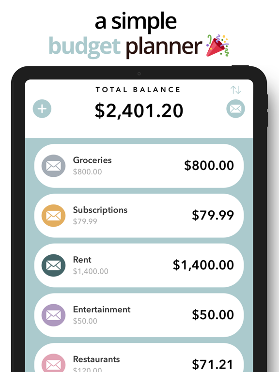 Screenshot #4 pour Envy: Envelope Budget Planner