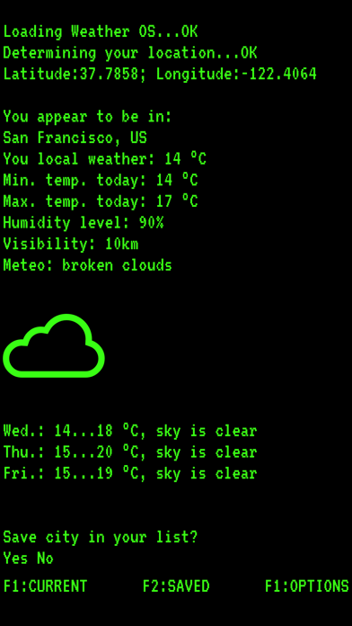 Weather OS Screenshot