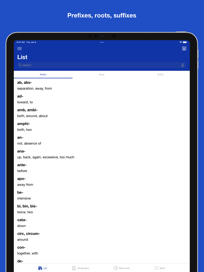 Vocabulary for IELTS TOEFL