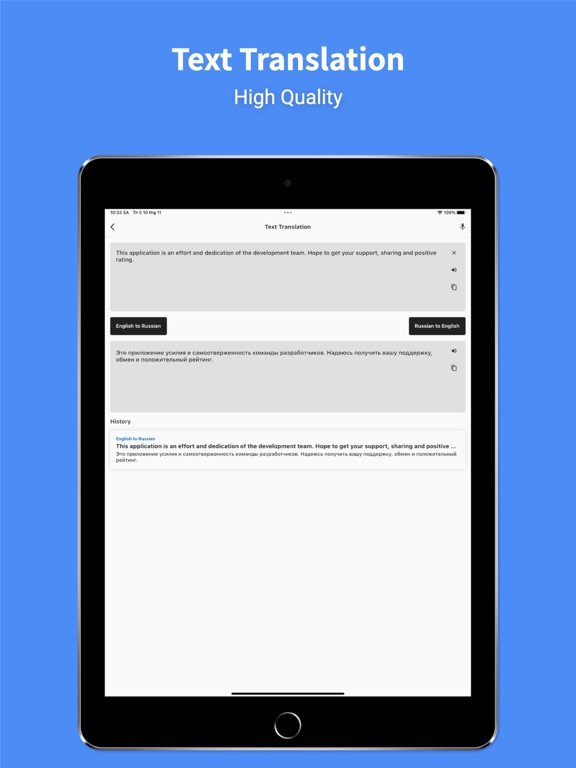 Russian - English : Translator iPad screenshot 4 - Productivity app