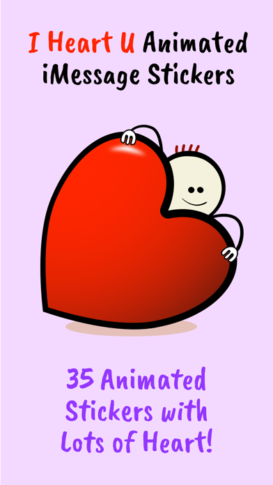 I Heart U Animated Stickersのおすすめ画像1