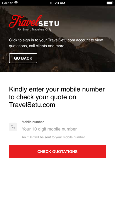 TravelSetu Tour Packages Screenshot