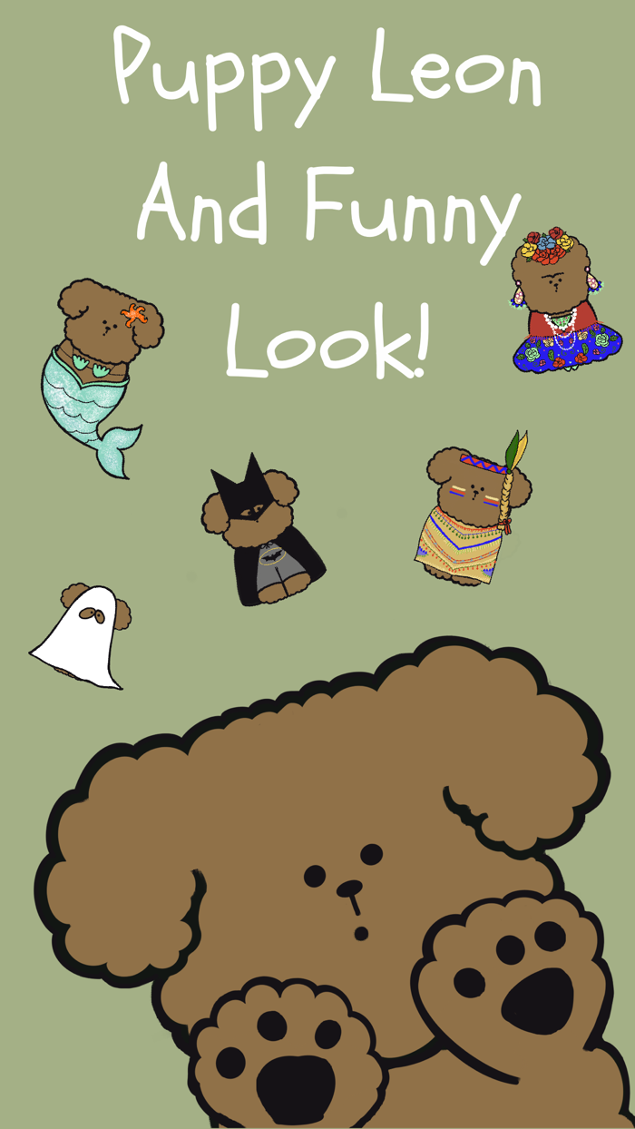 Puppy Leon and funny look