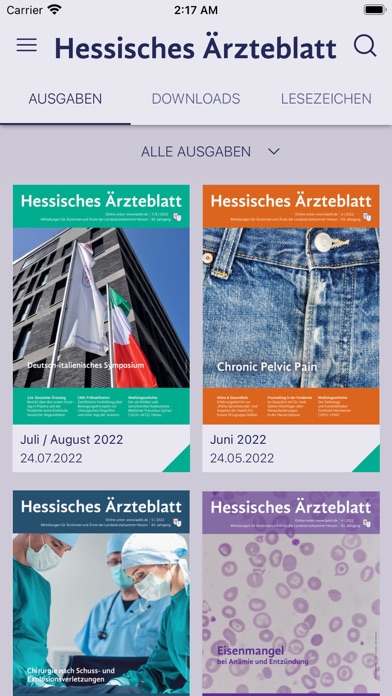 Hessisches Ärzteblatt Digital Screenshot