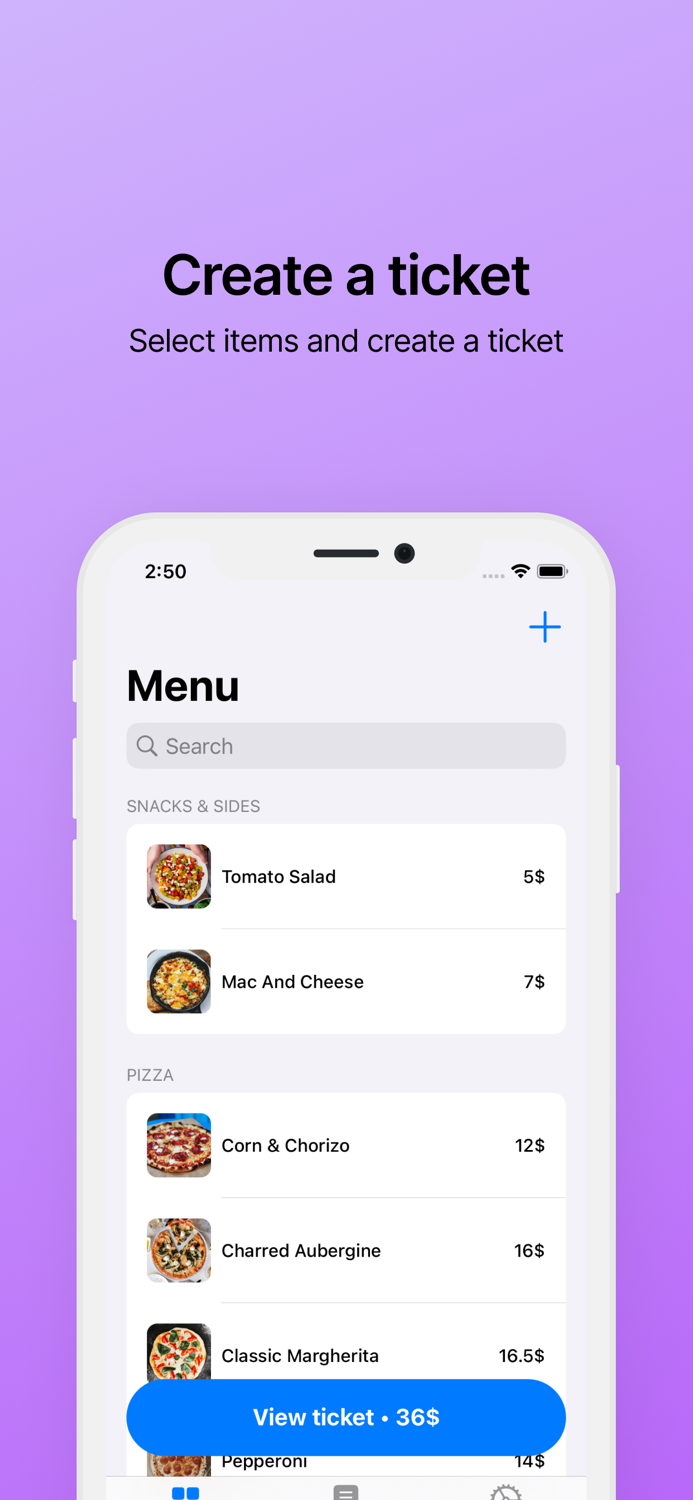 Restaurant POS system
