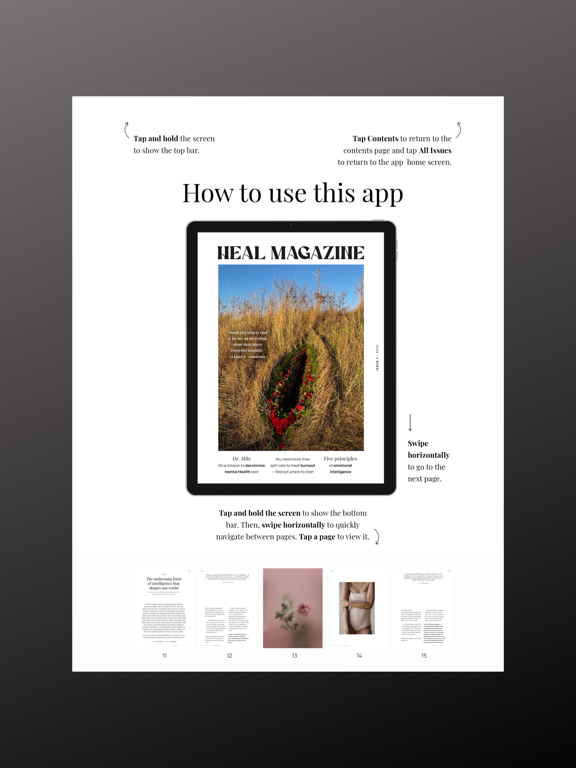Heal Magazine iPad screenshot 2 - Magazines & Newspapers app