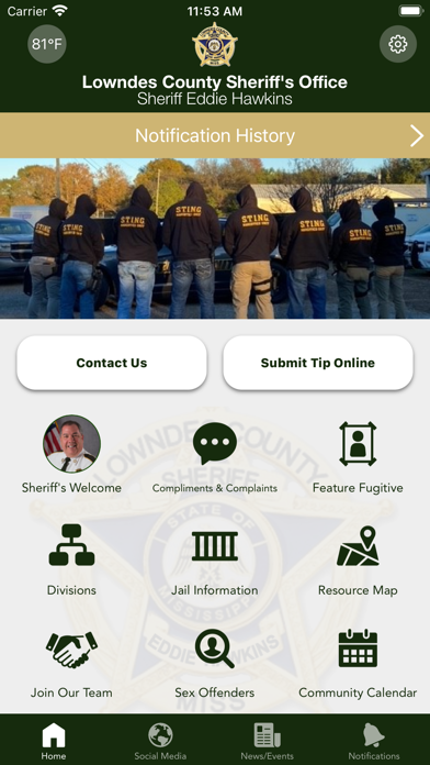 Lowndes County Sheriff (MS) Screenshot