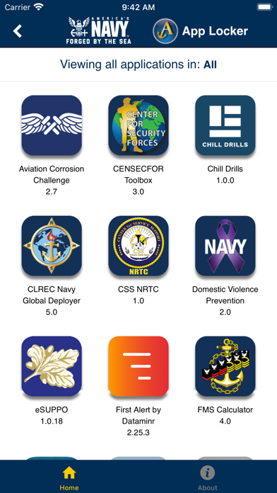 Navy App Locker Screenshot
