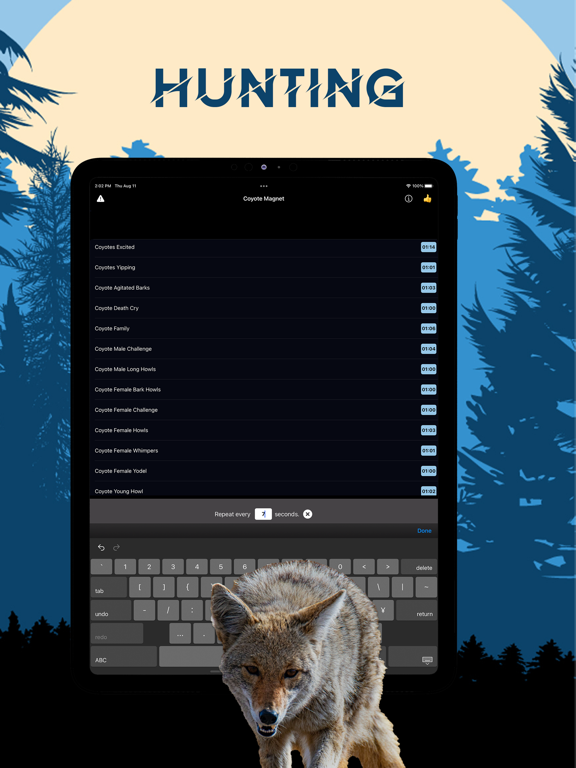 Coyote Magnet - Coyote Calls iPad screenshot 2 - Sports app