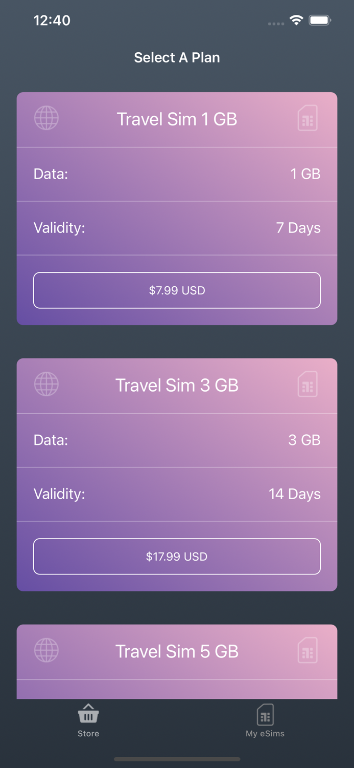 Travel Data - Global eSim