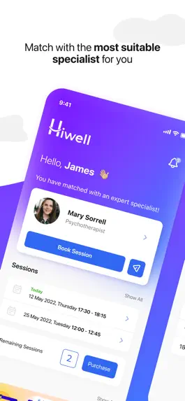 Game screenshot Hiwell Therapy & Mental Health apk
