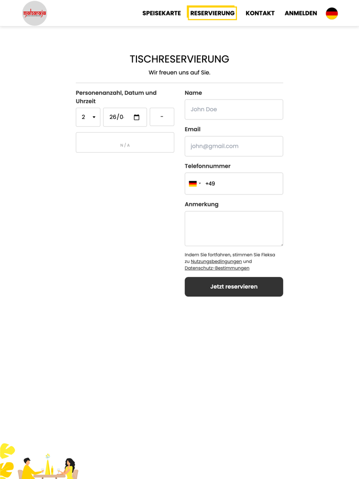 Restaurant Maharaja Seden