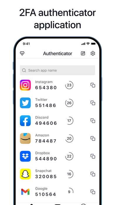 Authenticator App ‘ Screenshot