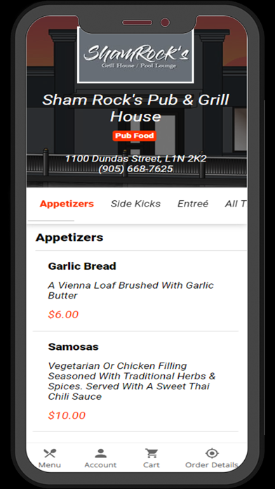 Sham Rock's app screenshot
