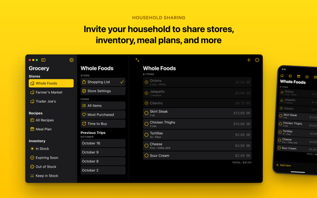 ‎Grocery - Smart Shopping List Screenshot