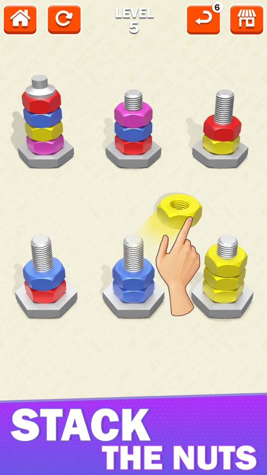 #2. Screw & Nuts Jam: Sort Puzzle! (iOS) 来自: RollingStudio