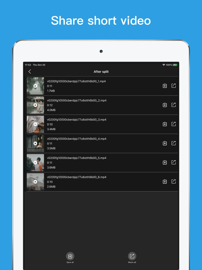 Video splitter - Split Videos