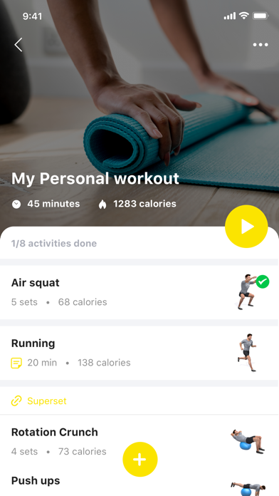 Combine Fitness Screenshot