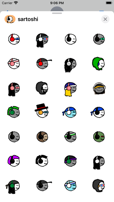 sartoshi stickers Screenshot