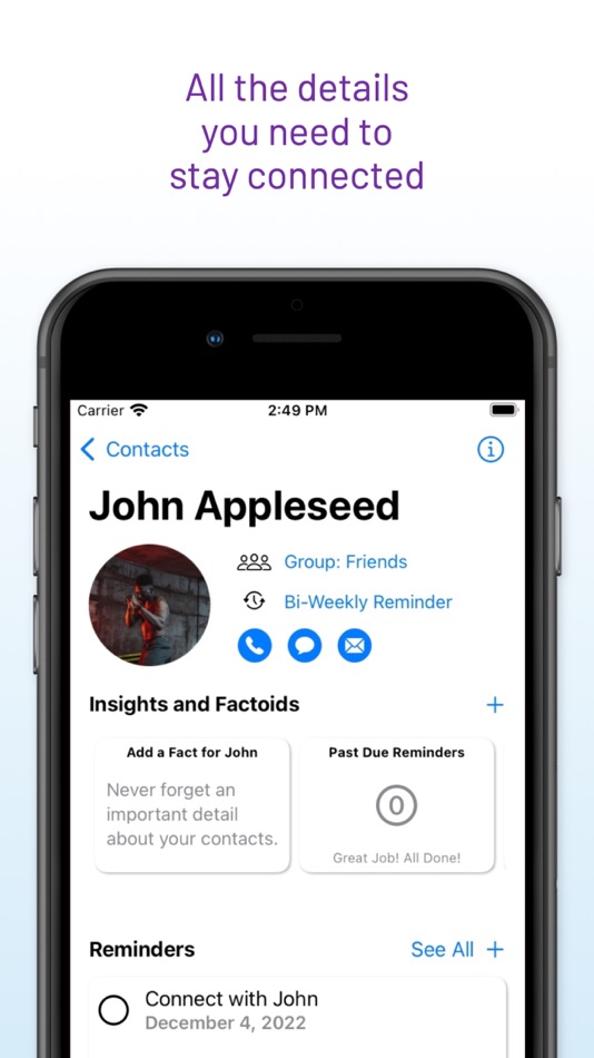 #3. unSocial: Personal CRM (iOS) بواسطة: Matilo Labs
