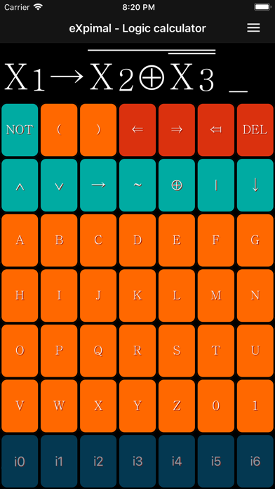 eXpimal - Logic calculator screenshot 2