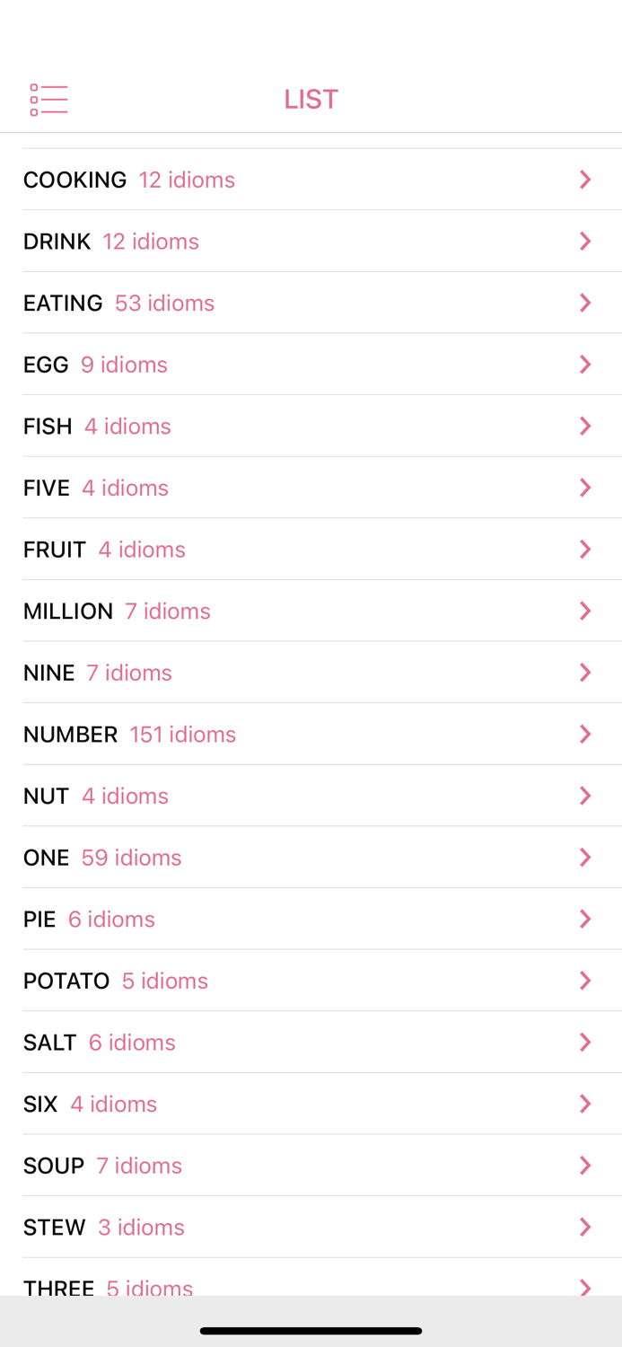 Food Number idioms in English