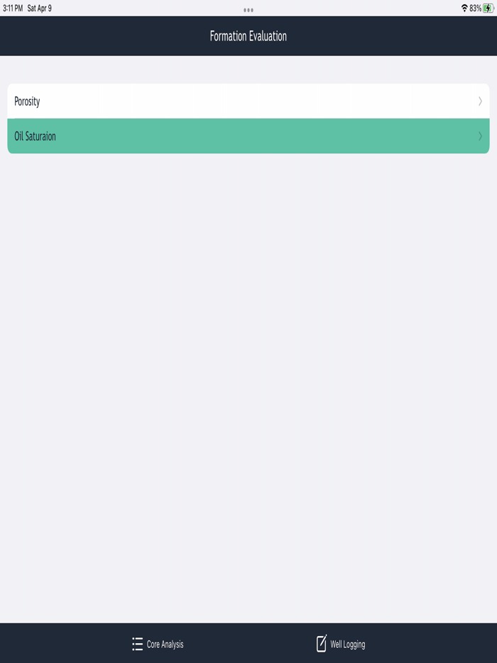 Formation Evaluation Calc