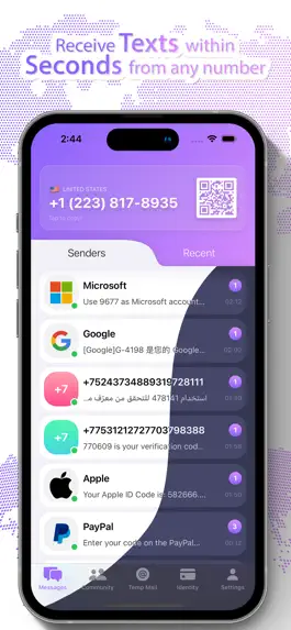Game screenshot Receive SMS - Multiple SIM apk
