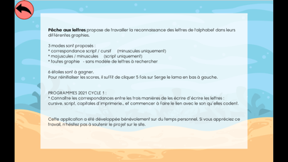 Pêche aux lettres Screenshot
