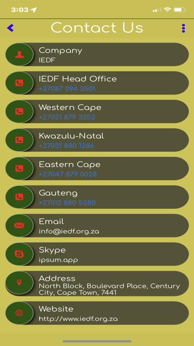 IEDF Screenshot