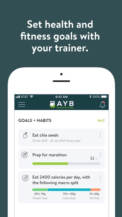 AYB Nutrition and Training screenshot-3