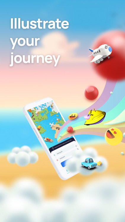 Travel Route: 3D Map & Plan screenshot-0