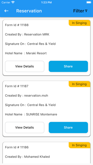 Sunrise E Signature Screenshot