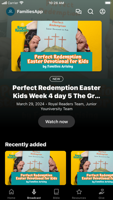 Families Arising App Screenshot